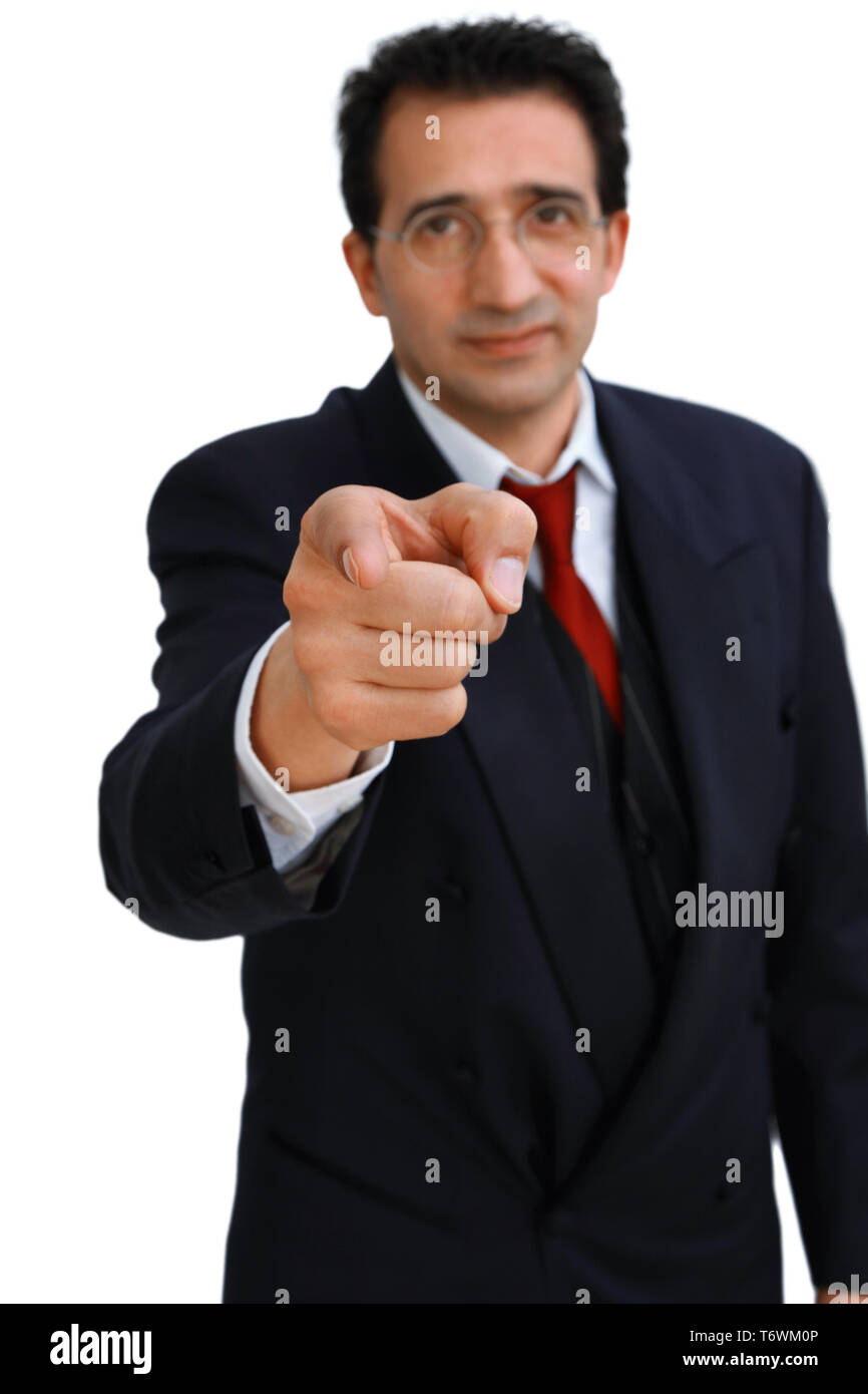 gesture, man shows Stock Photo