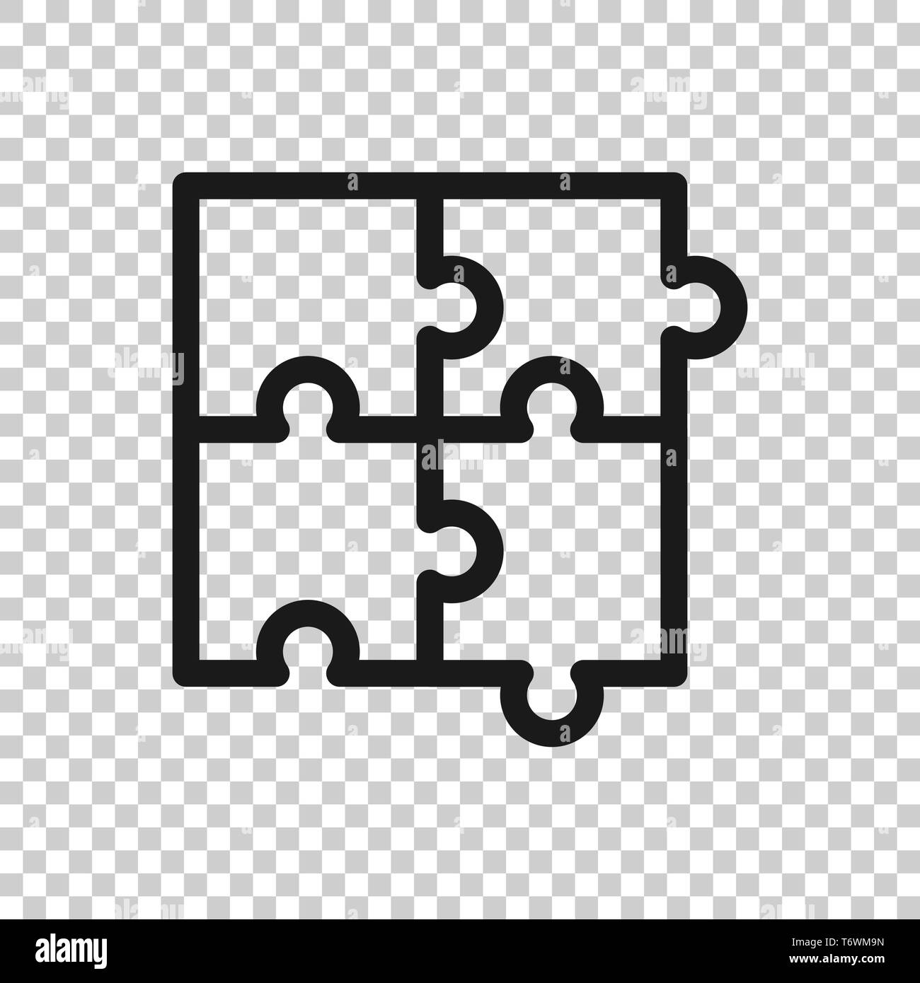 Puzzle Compatible Icon In Transparent Style Jigsaw Agreement Vector Illustration On Isolated Background Cooperation Solution Business Concept Stock Vector Image Art Alamy