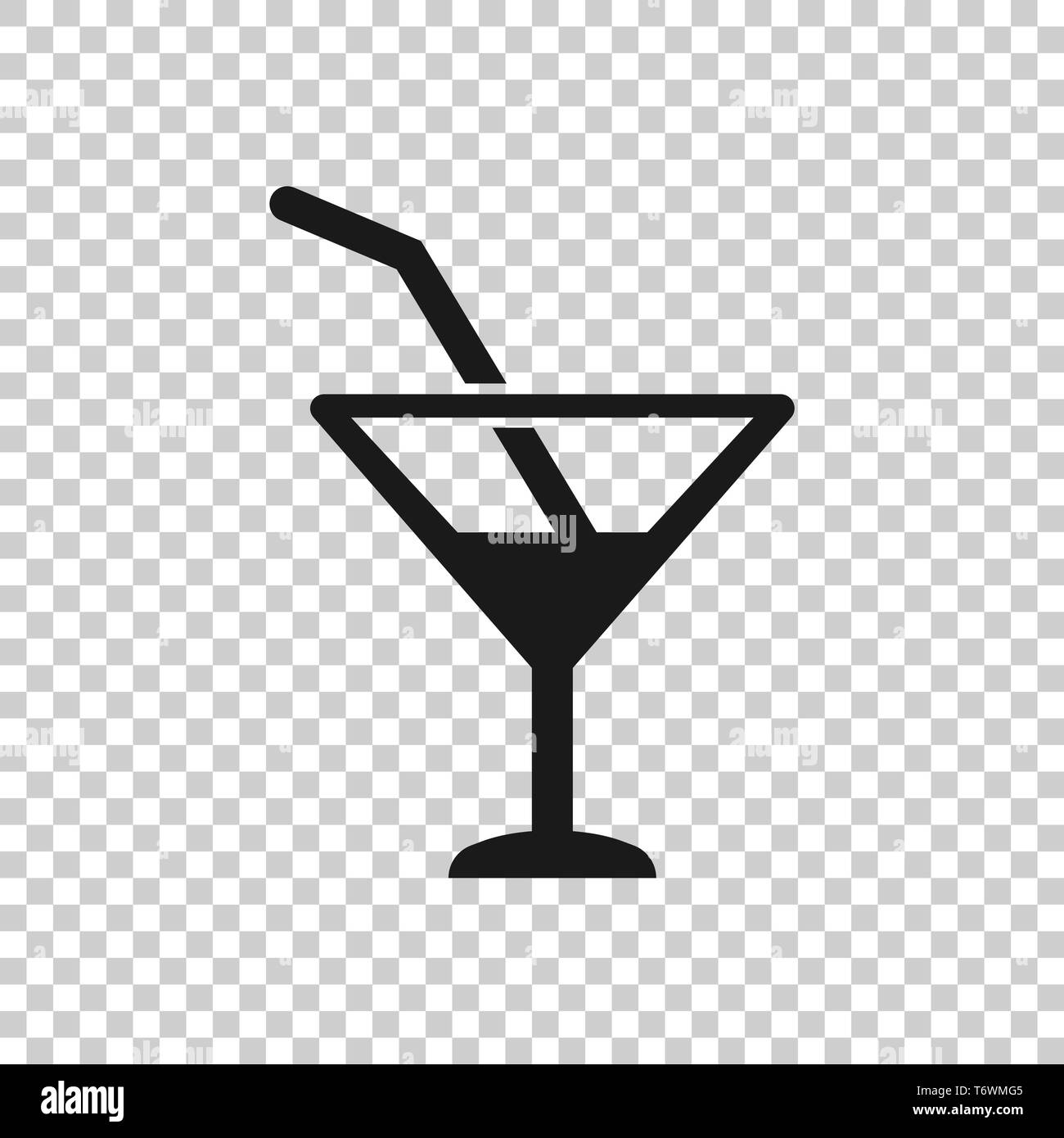 Alcohol Cocktail Icon In Transparent Style Drink Glass Vector Illustration On Isolated Background Martini Liquid Business Concept Stock Vector Image Art Alamy