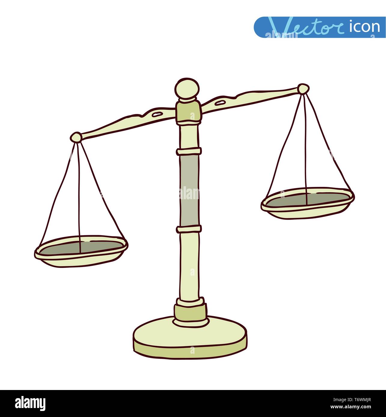 scales icon. vector illustration Stock Vector Image & Art Alamy