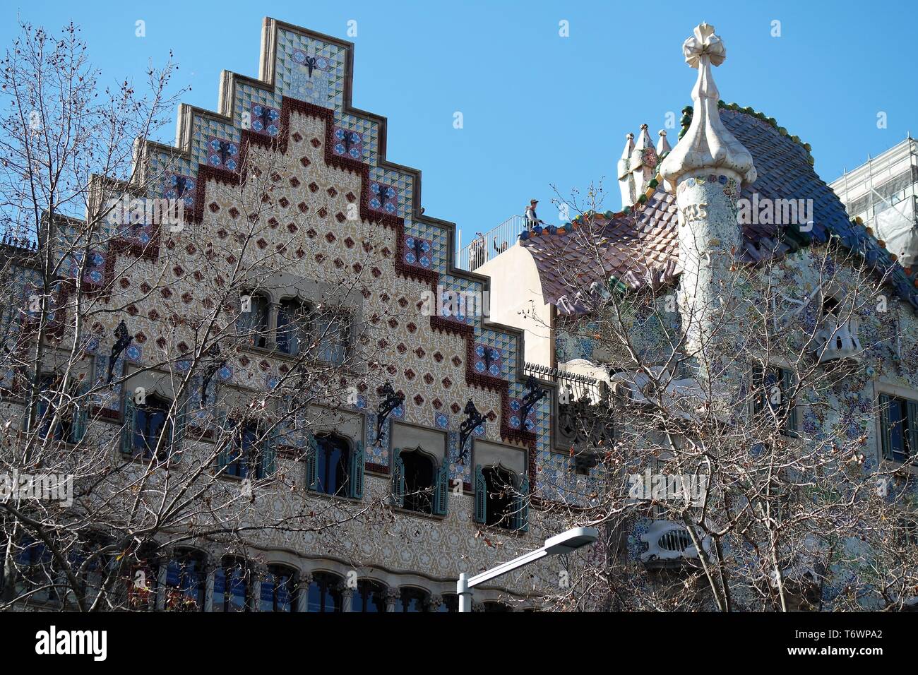 Historic architecture in Barcelona Stock Photo