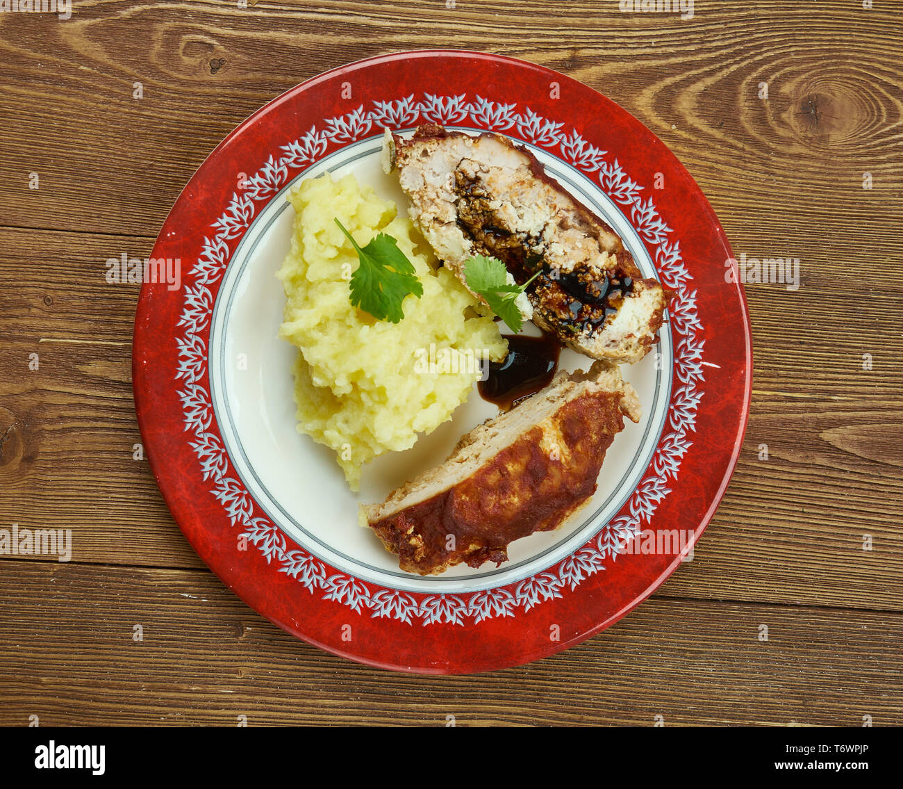 Honey Barbecue Meatloaf Stock Photo - Alamy