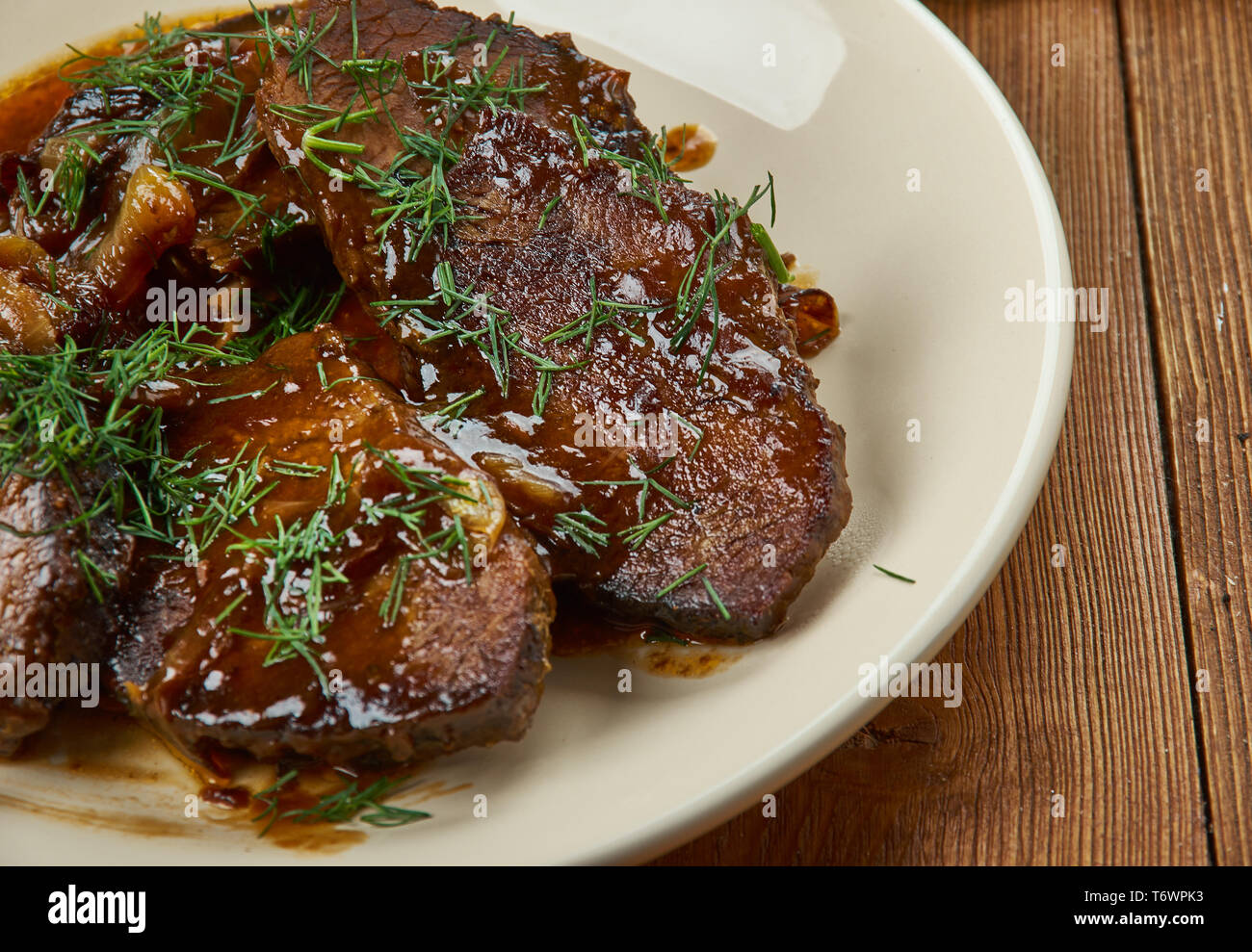 Balsamic Braised Beef Stock Photo Alamy