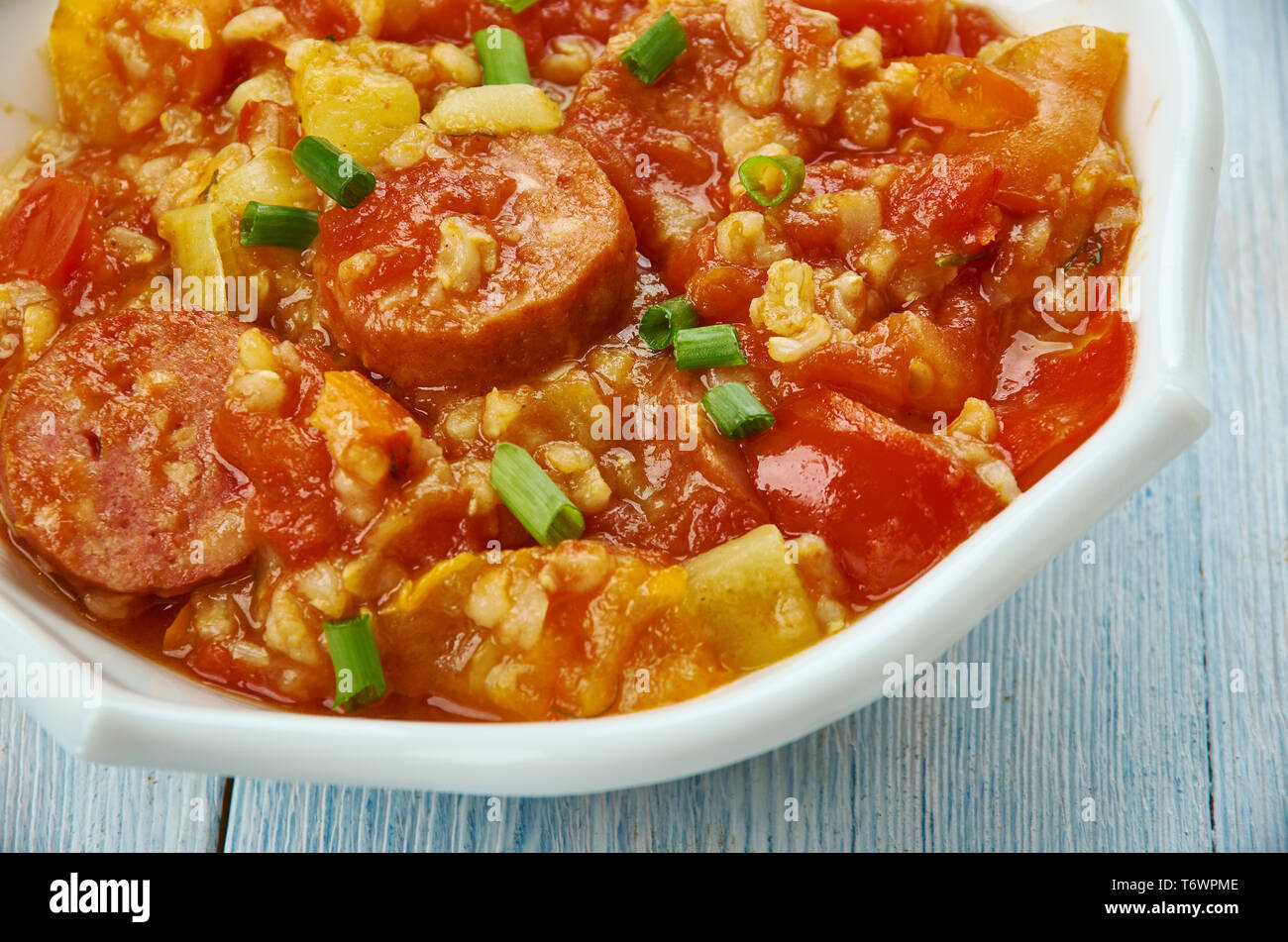 One Pot Jambalaya Stock Photo Alamy