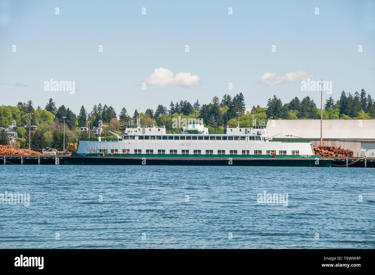 The Old Evergreen State Ferry as viewed from West Bay Park in Olympia