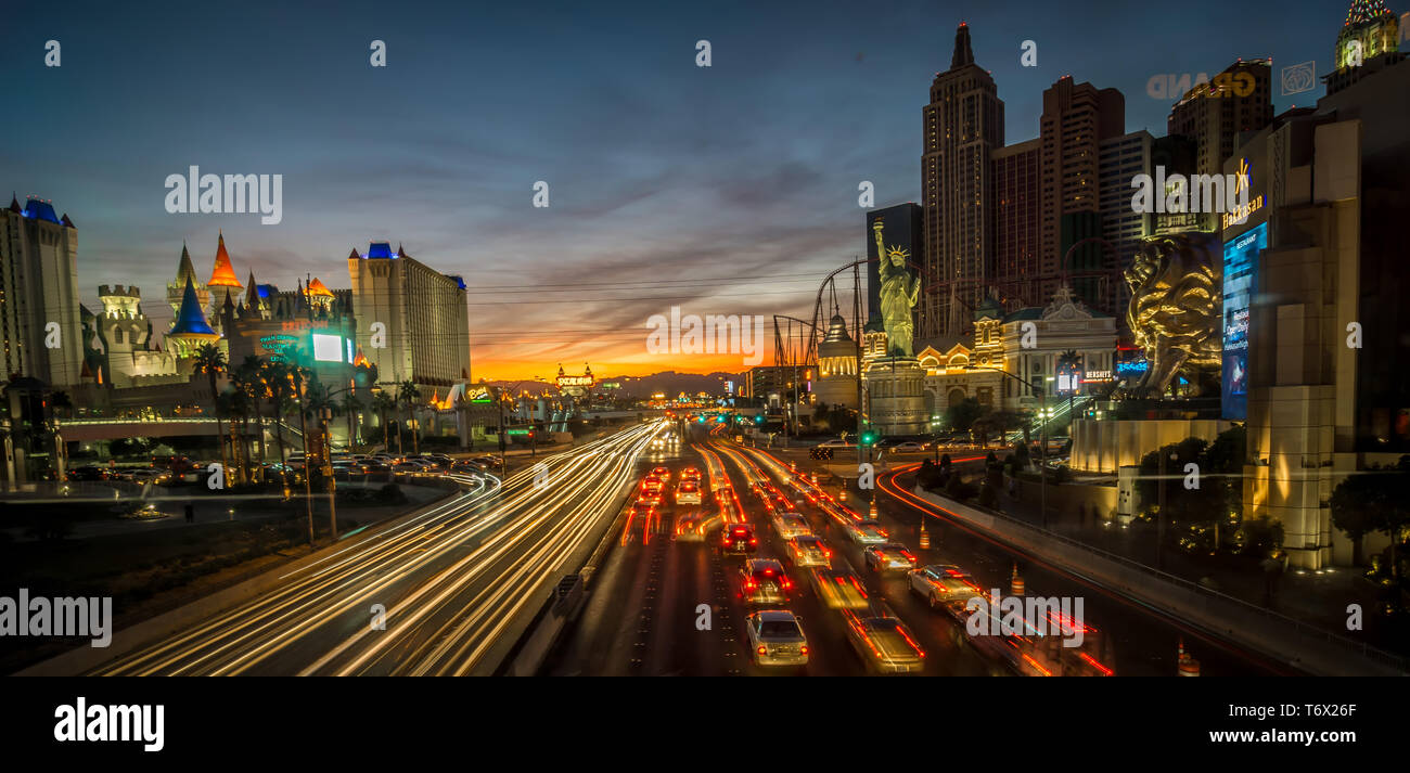 new york city skyline in las vegas nevada Stock Photo Alamy