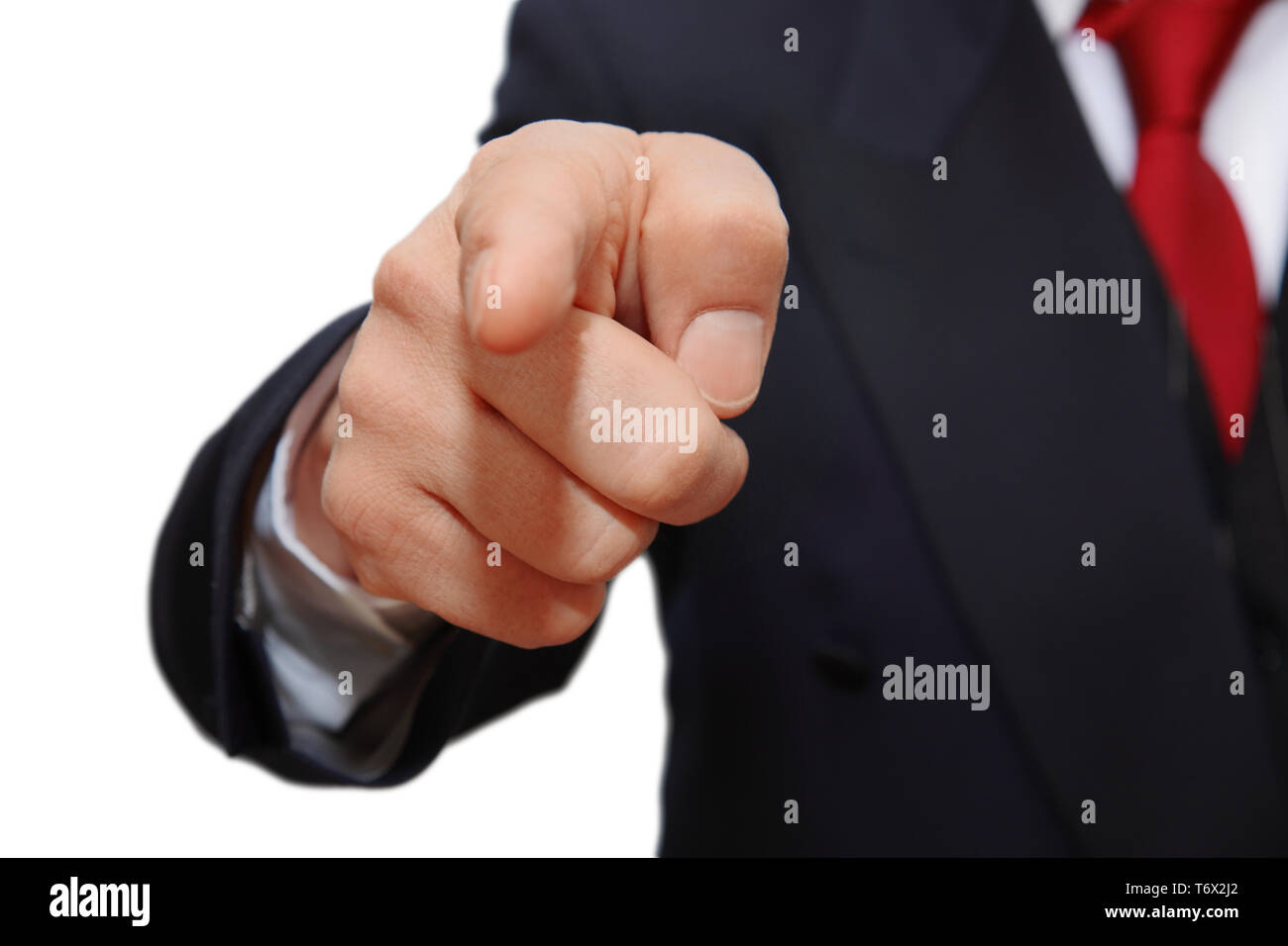 gesture, man points Stock Photo