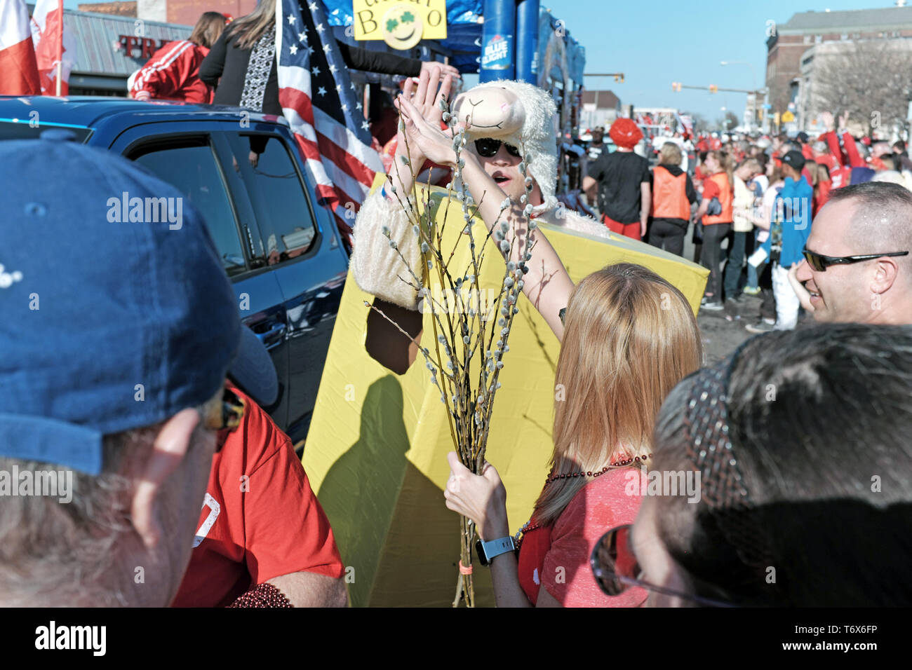 The organized mayhem of the 2019 Dyngus Day Parade in Buffalo, New York