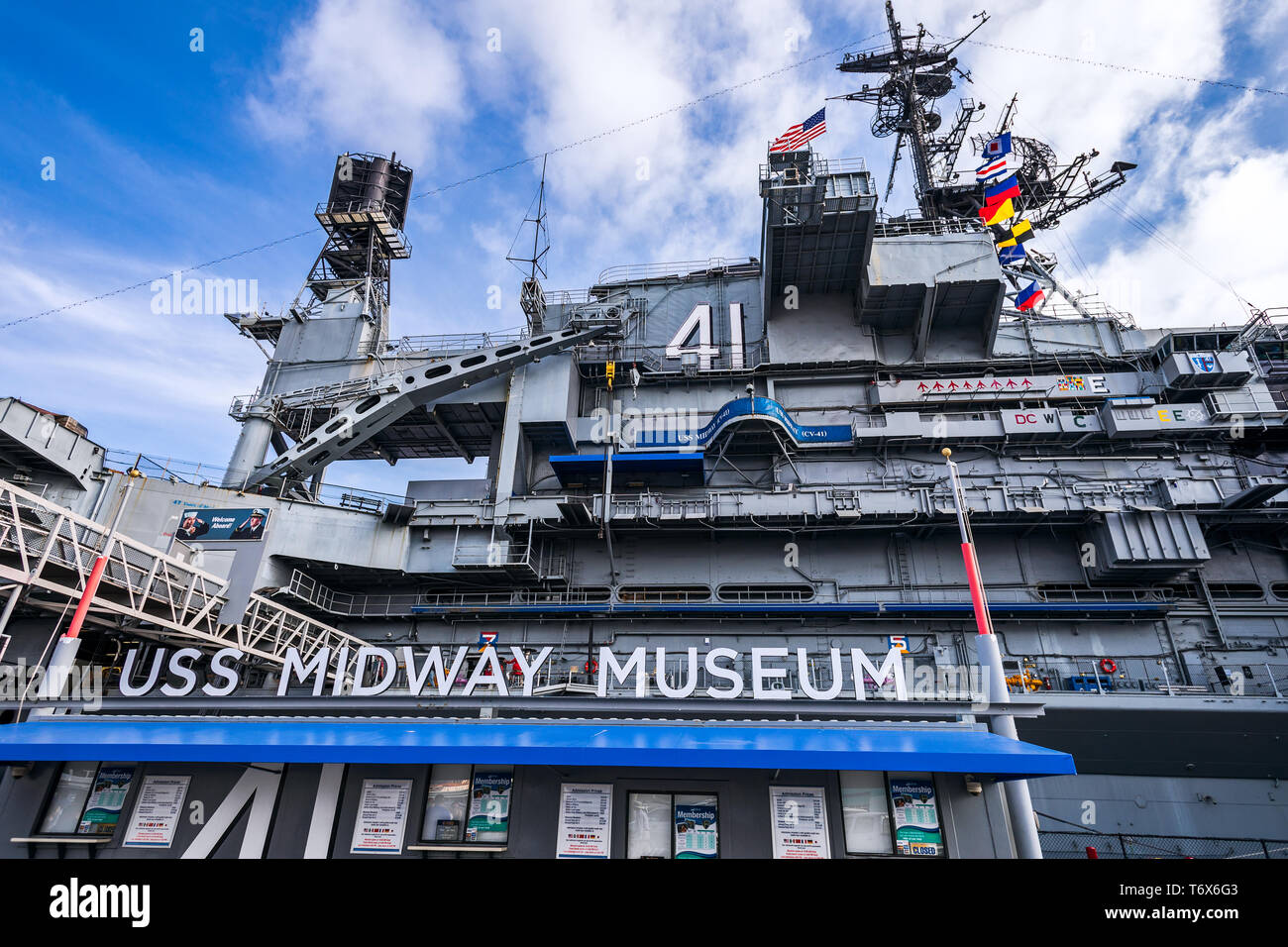 USS Midway Museum in San Diego, California, USA Stock Photo