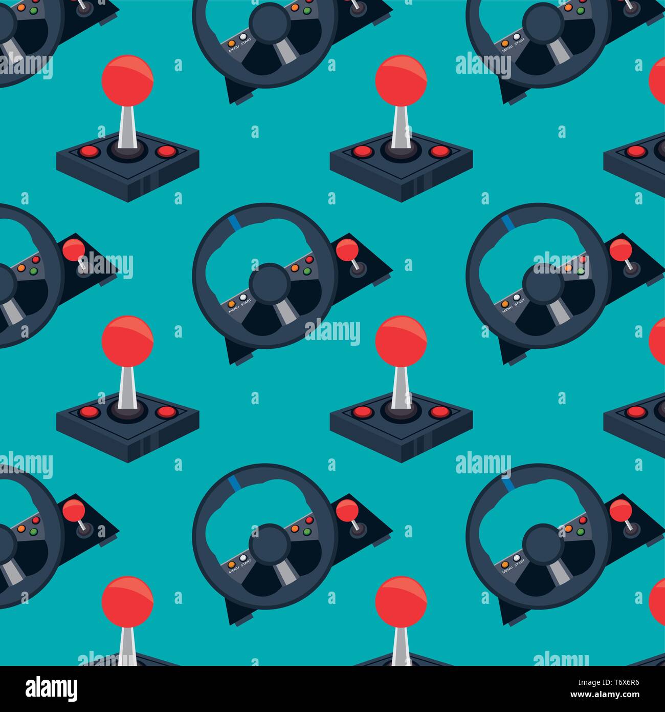 Retro videogame arcade mosaic background Stock Vector Image & Art - Alamy