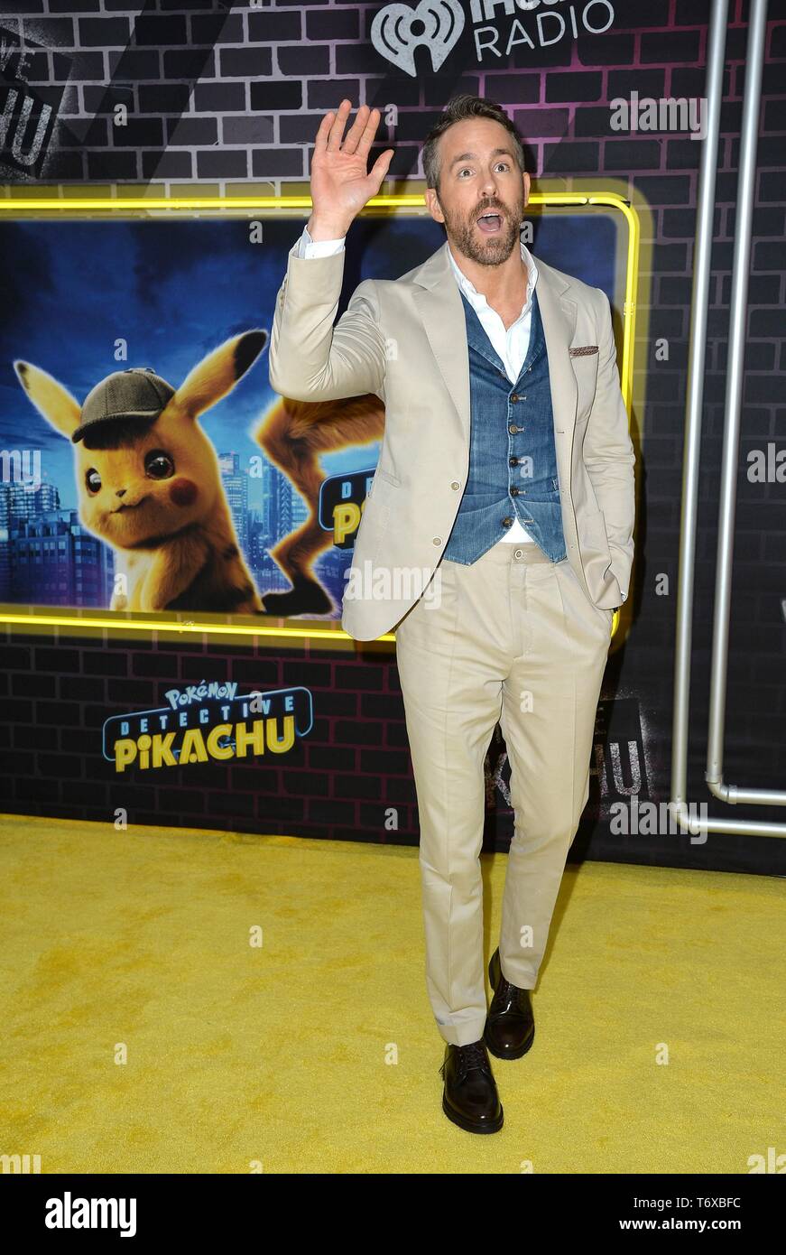 New York NY USA. 2nd May 2019. Ryan Reynolds at arrivals for POKEMON DETECTIVE PIKACHU Premiere