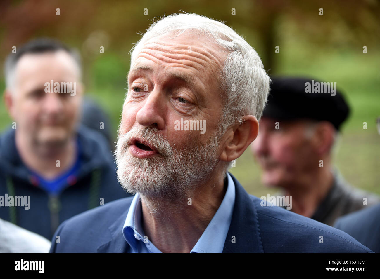 Jeremy Corbyn Labour Party leader Jeremy Corbyn celebrating the party's council election results with Telford & Wrekin Labour councillors and supporters. Labour gained eight seats from the opposition in Telford and Wrekin. Credit: David Bagnall/Alamy Live News Stock Photo