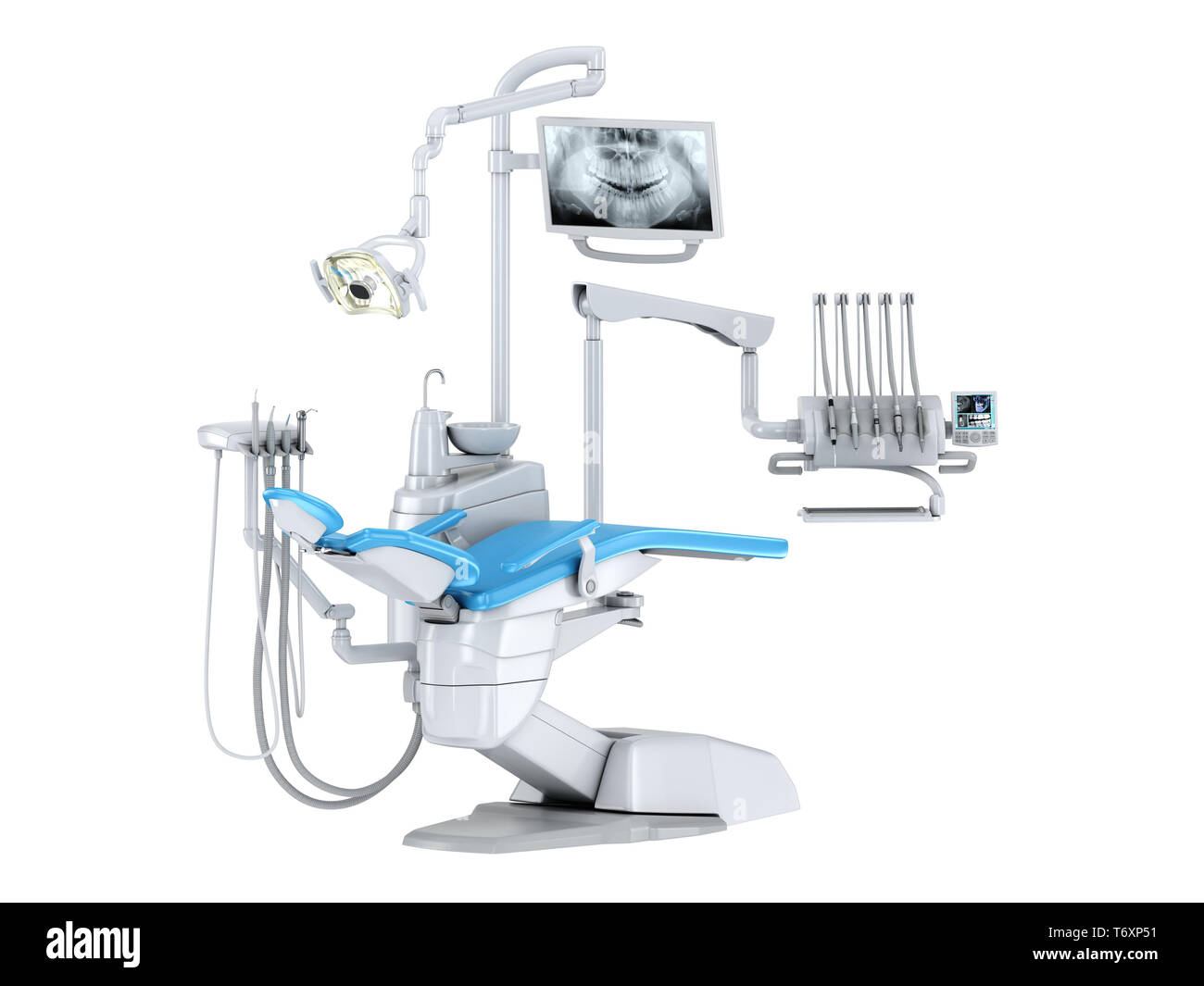 3D rendering modern dental chair Stock Photo
