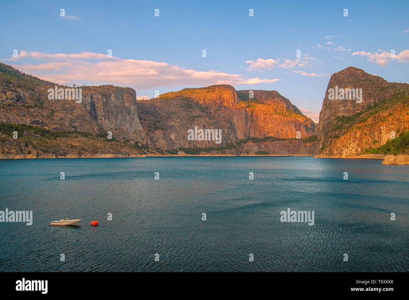 Hetch Hetchy reservoir. Yosemite National Park. California. USA Stock