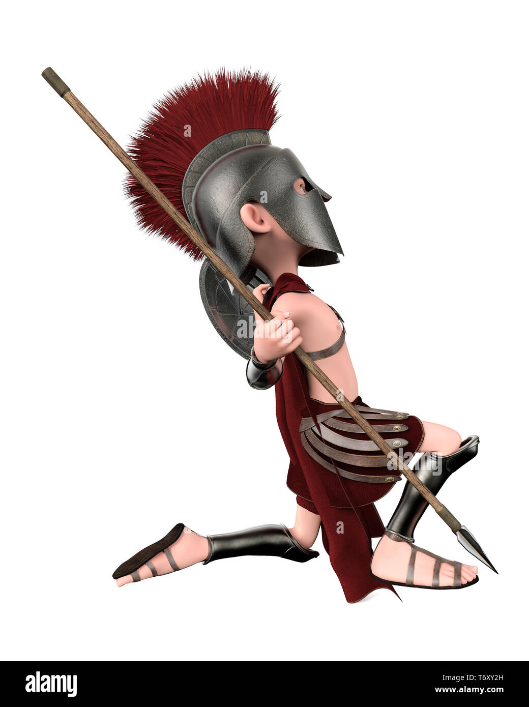 this is a funny roman soldier cartoon to put some fun in yours creations  Stock Photo - Alamy