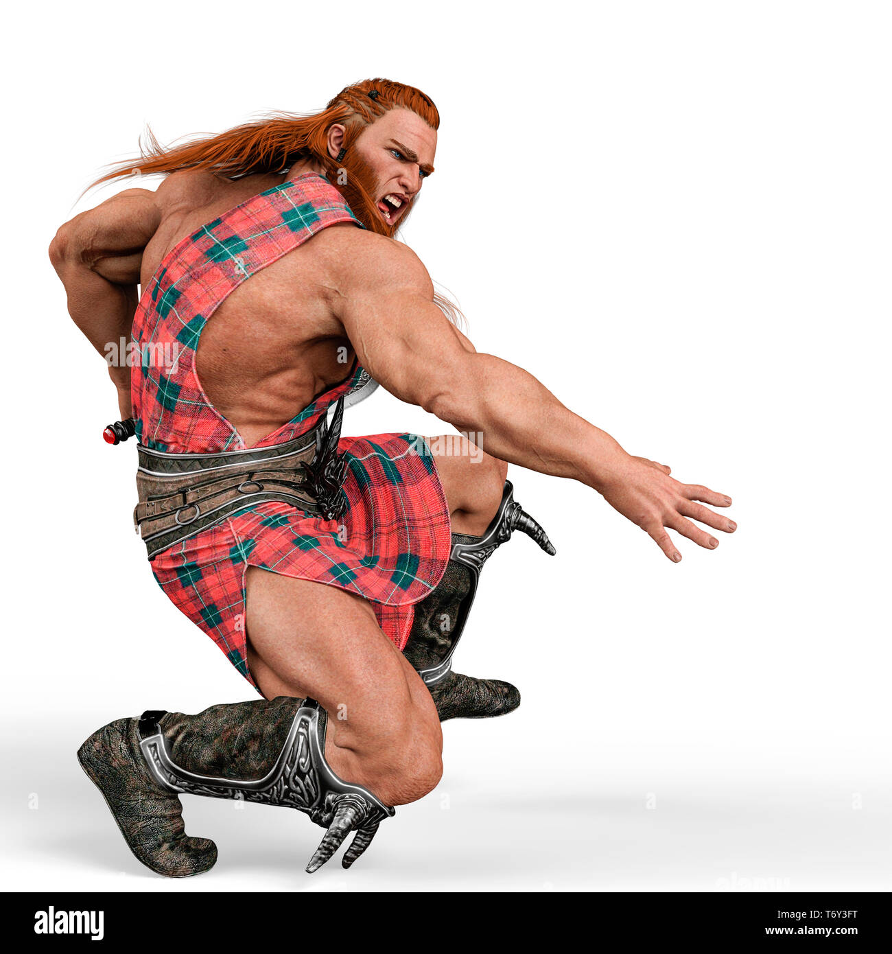 Scottish warrior illustration hi-res stock photography and images - Alamy