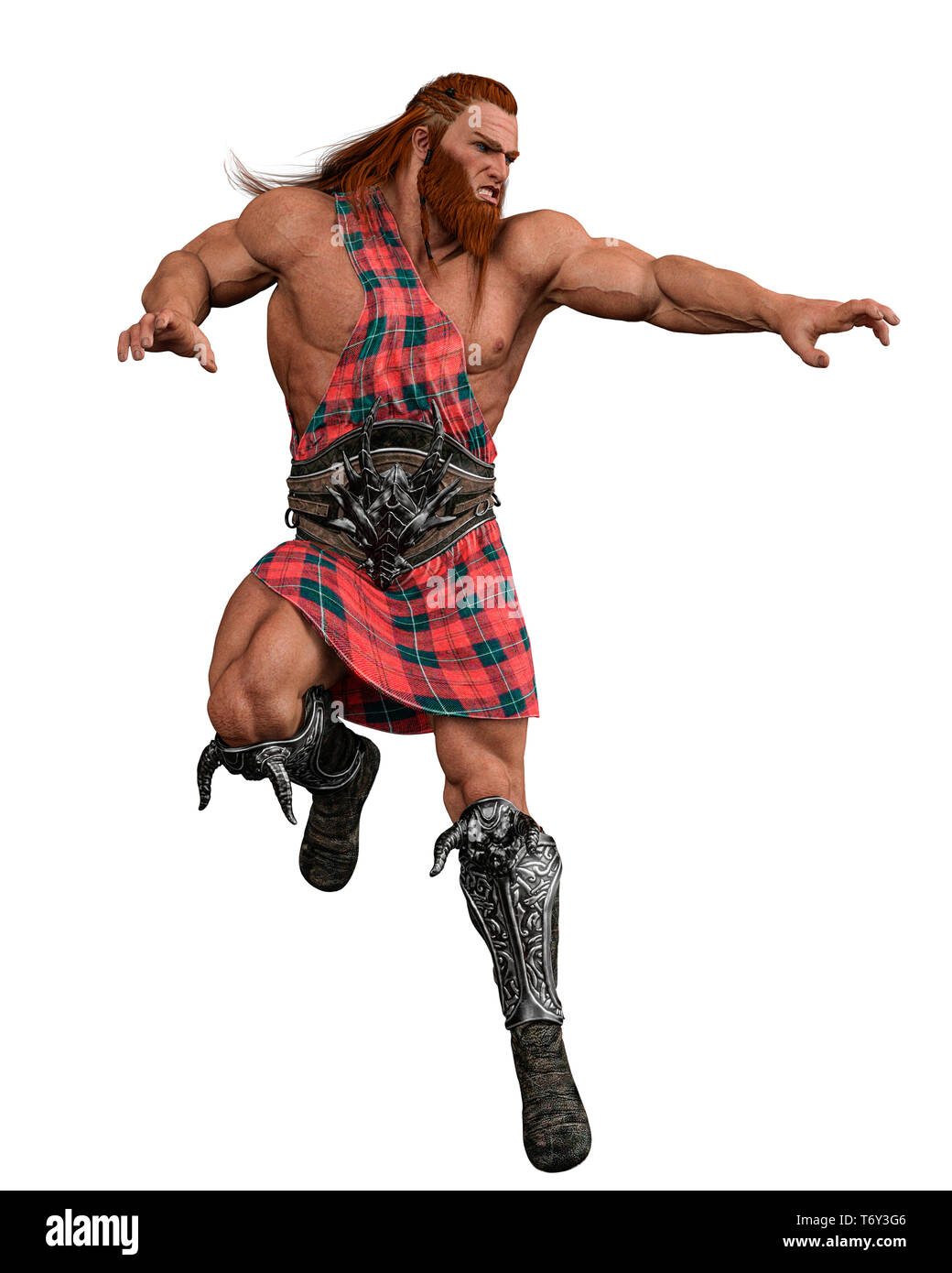 Scottish warrior illustration hi-res stock photography and images - Alamy