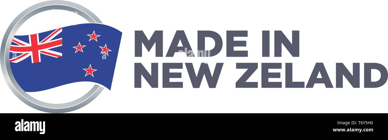 MADE IN NEW ZELAND Stock Vector