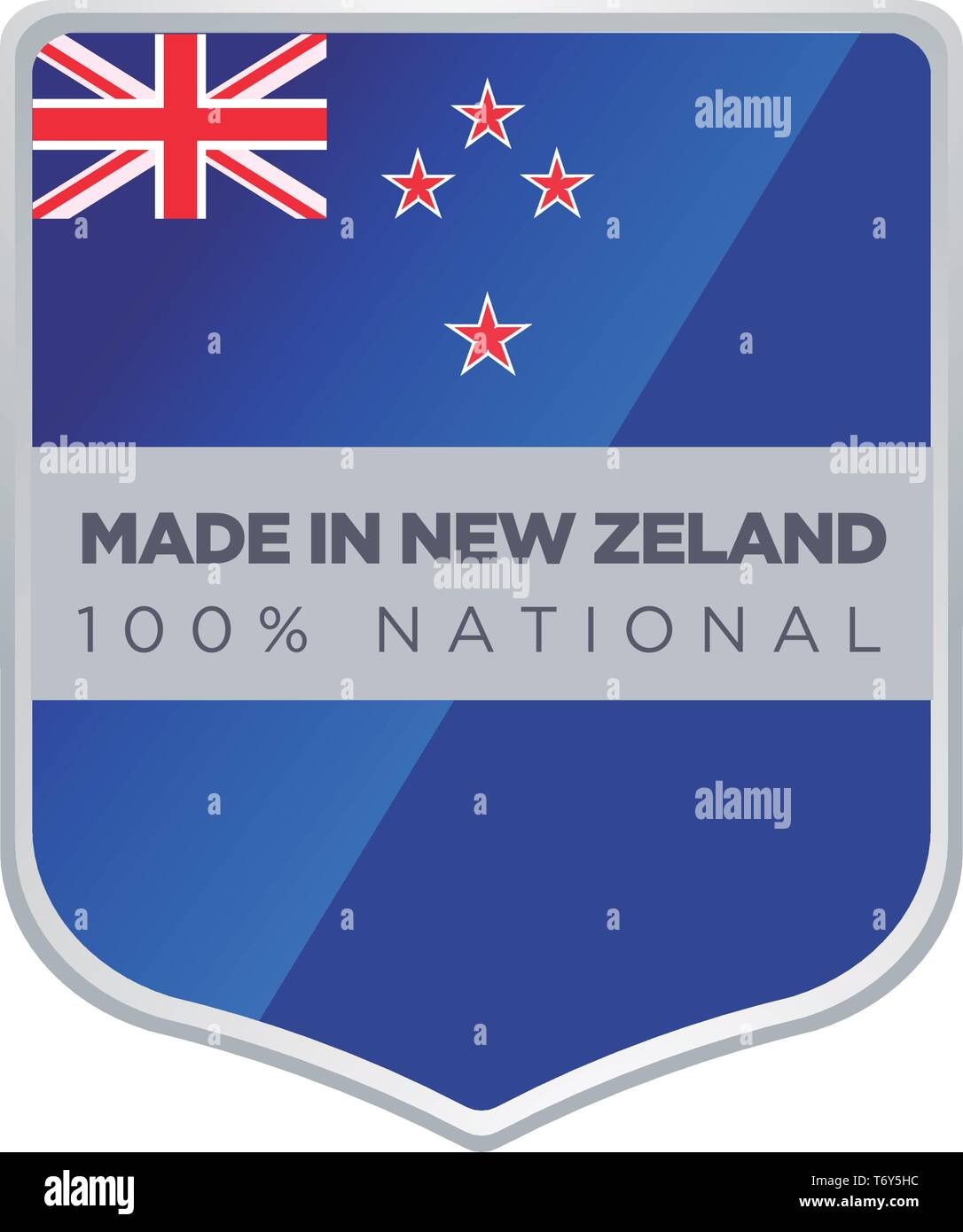 MADE IN NEW ZELAND Stock Vector