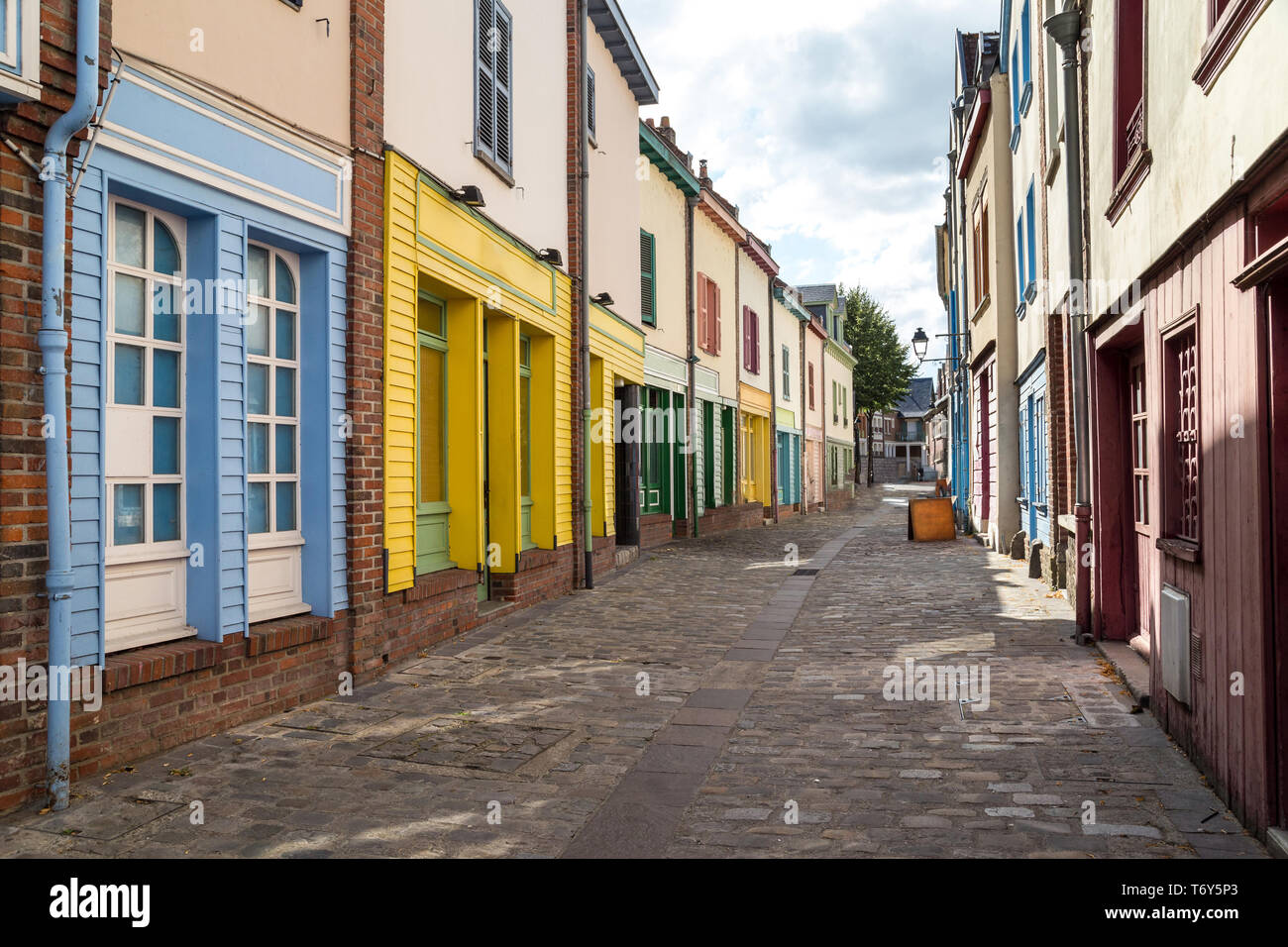 Street in Amiens, France Stock Photo