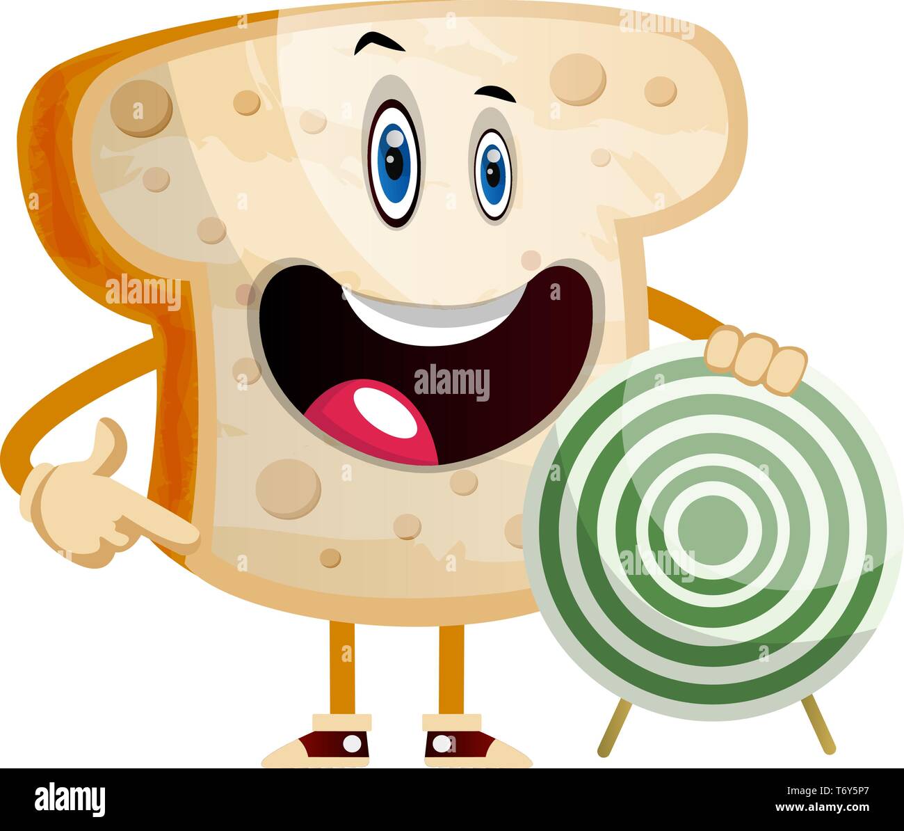 Target Bread illustration vector on white background Stock Vector Image