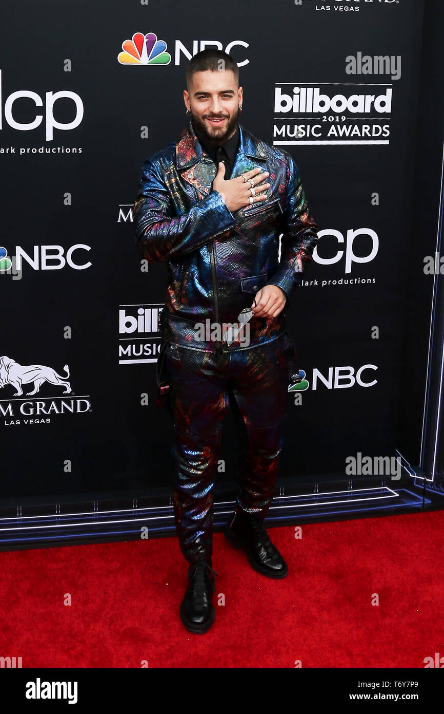 May 1, 2019 - Las Vegas, Nevada, United States - Maluna attends the 2019 Billboard Music Awards at MGM Grand Arena in Las Vegas, Nevada. (Credit Image: © Debby Wong/ZUMA Wire) Stock Photo