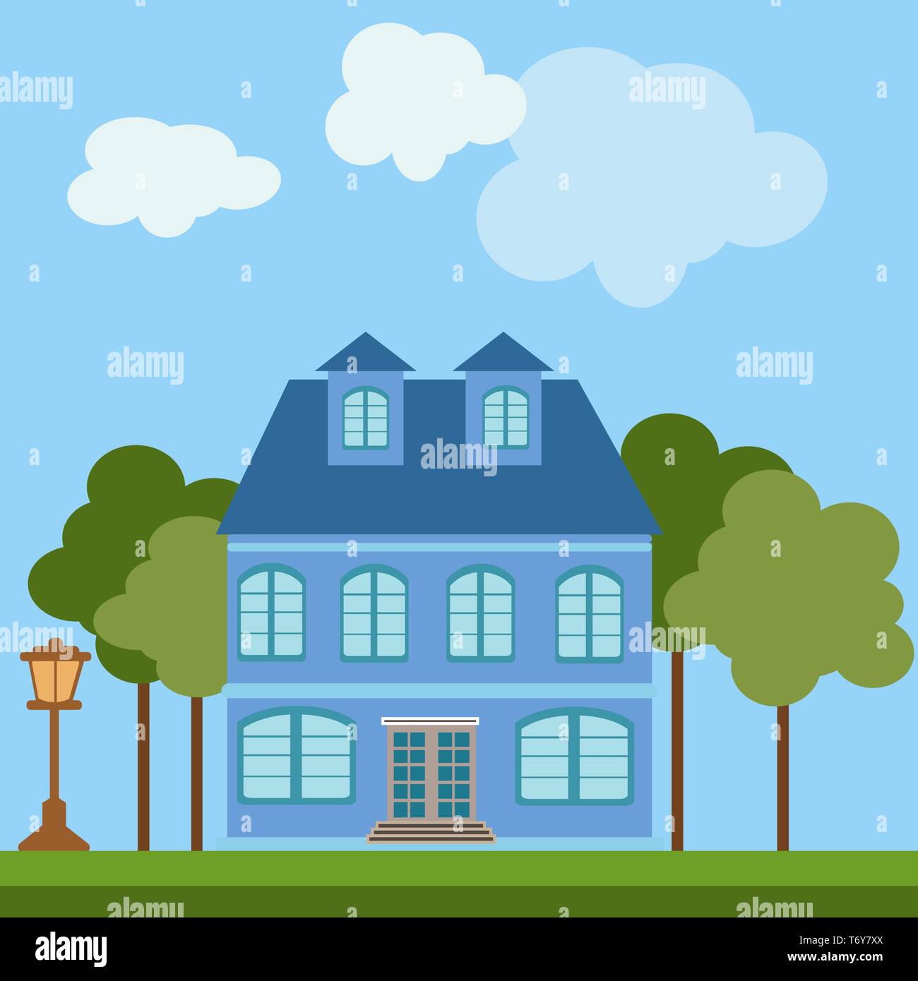 Courtyard In A Modern Building Stock Vector Images Alamy Courtyard In A Modern Building Stock Vector Images Alamy