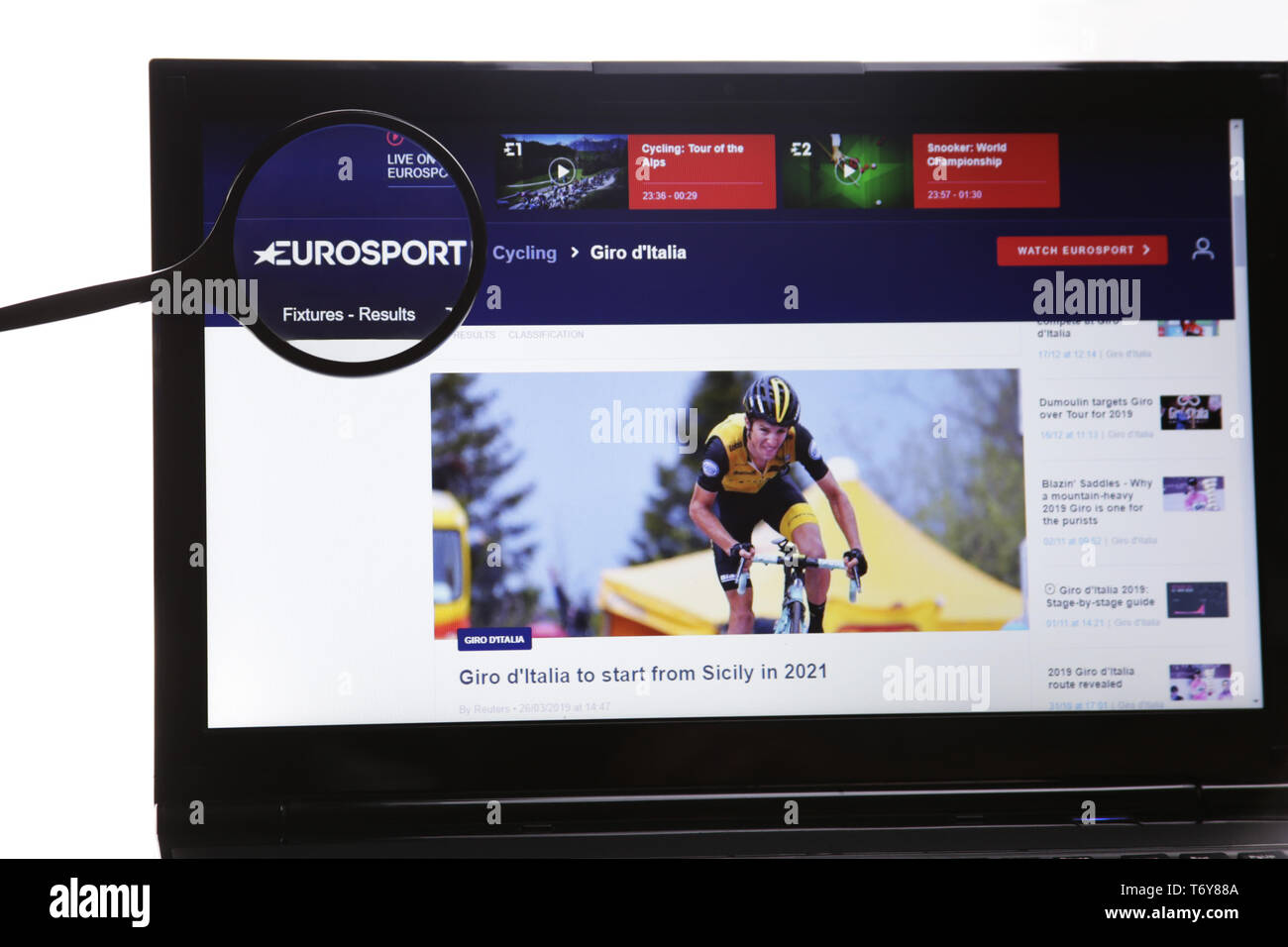 Eurosport logo hires stock photography and images Alamy