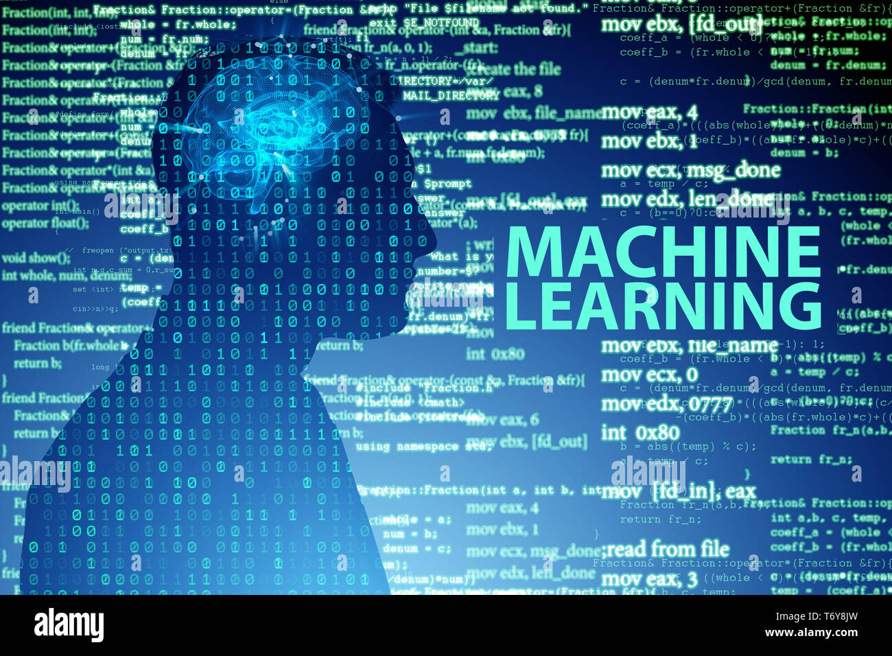 Machine learning concept as modern technology Stock Photo - Alamy