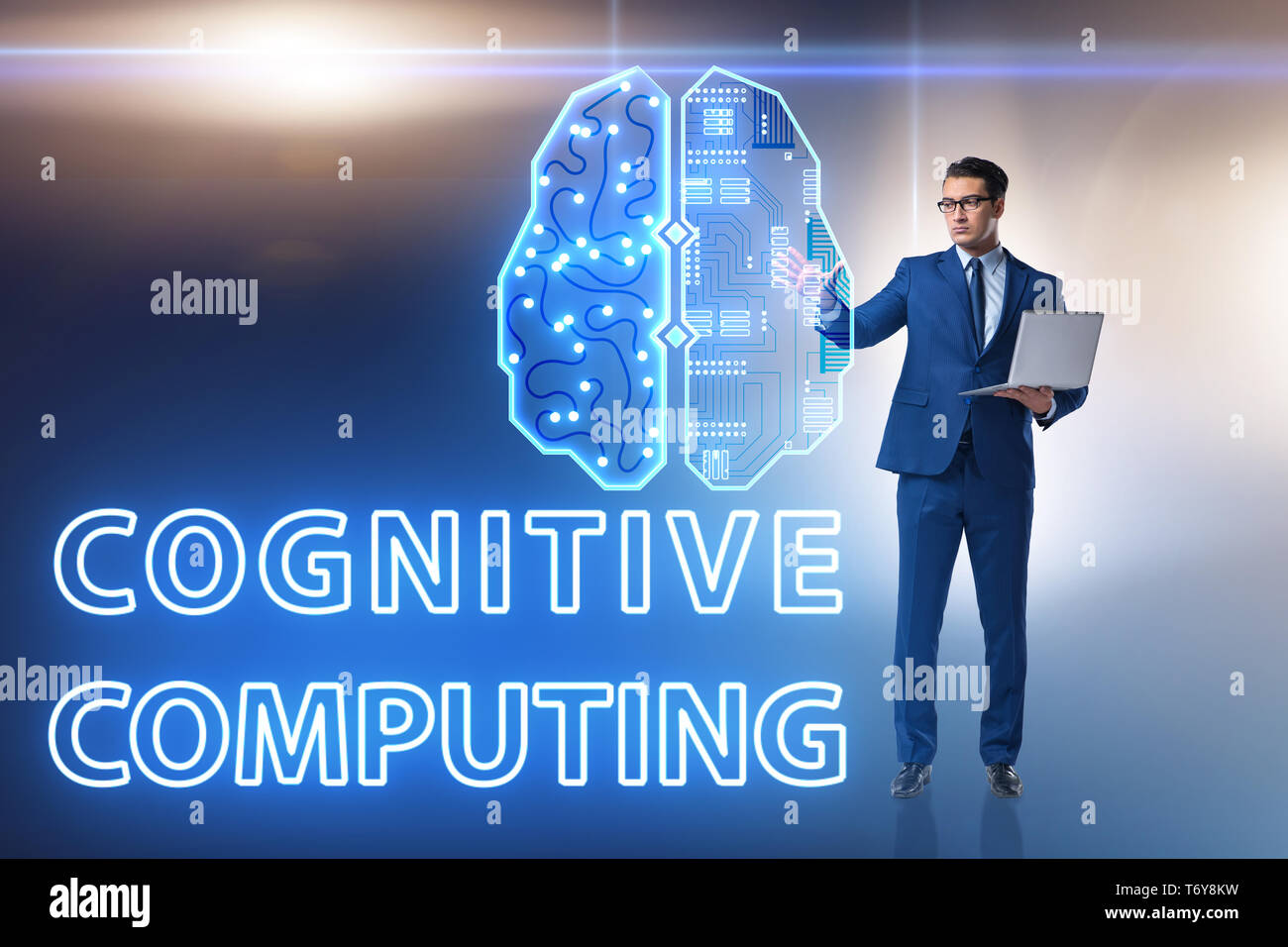 Cognitive computing concept as modern technology Stock Photo - Alamy