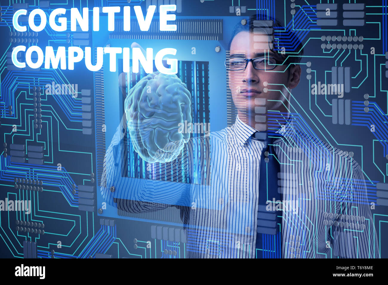 Cognitive computing concept as modern technology Stock Photo - Alamy