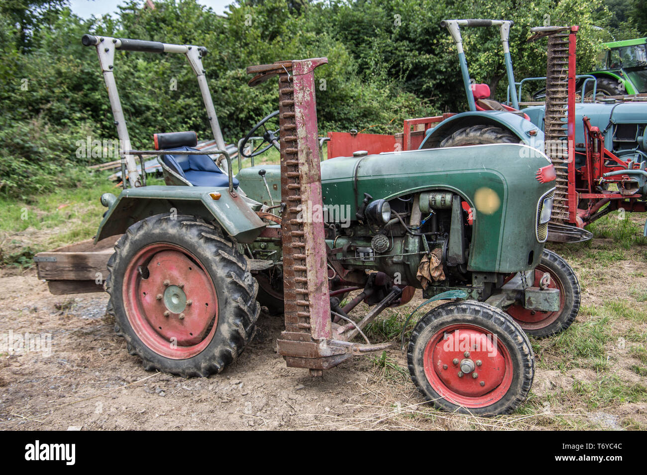 Tractors in the field Stock Photo Alamy