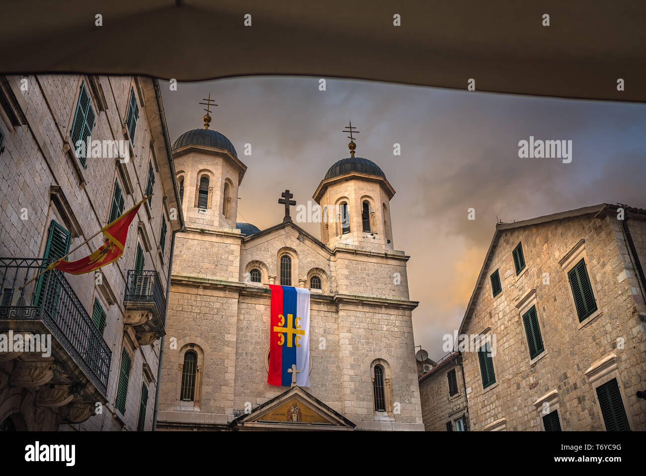 St. Nicholas Church in Kotor Old Town Stock Photo Alamy