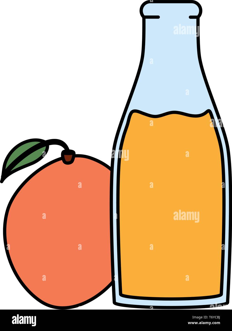 mango juice vector
