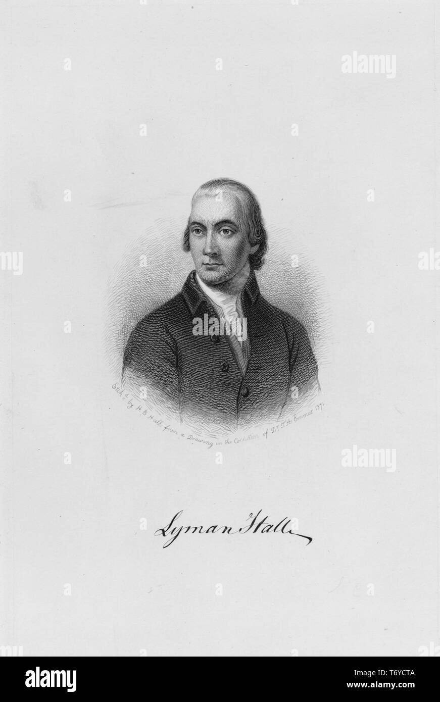 Portrait of lyman hall hires stock photography and images Alamy