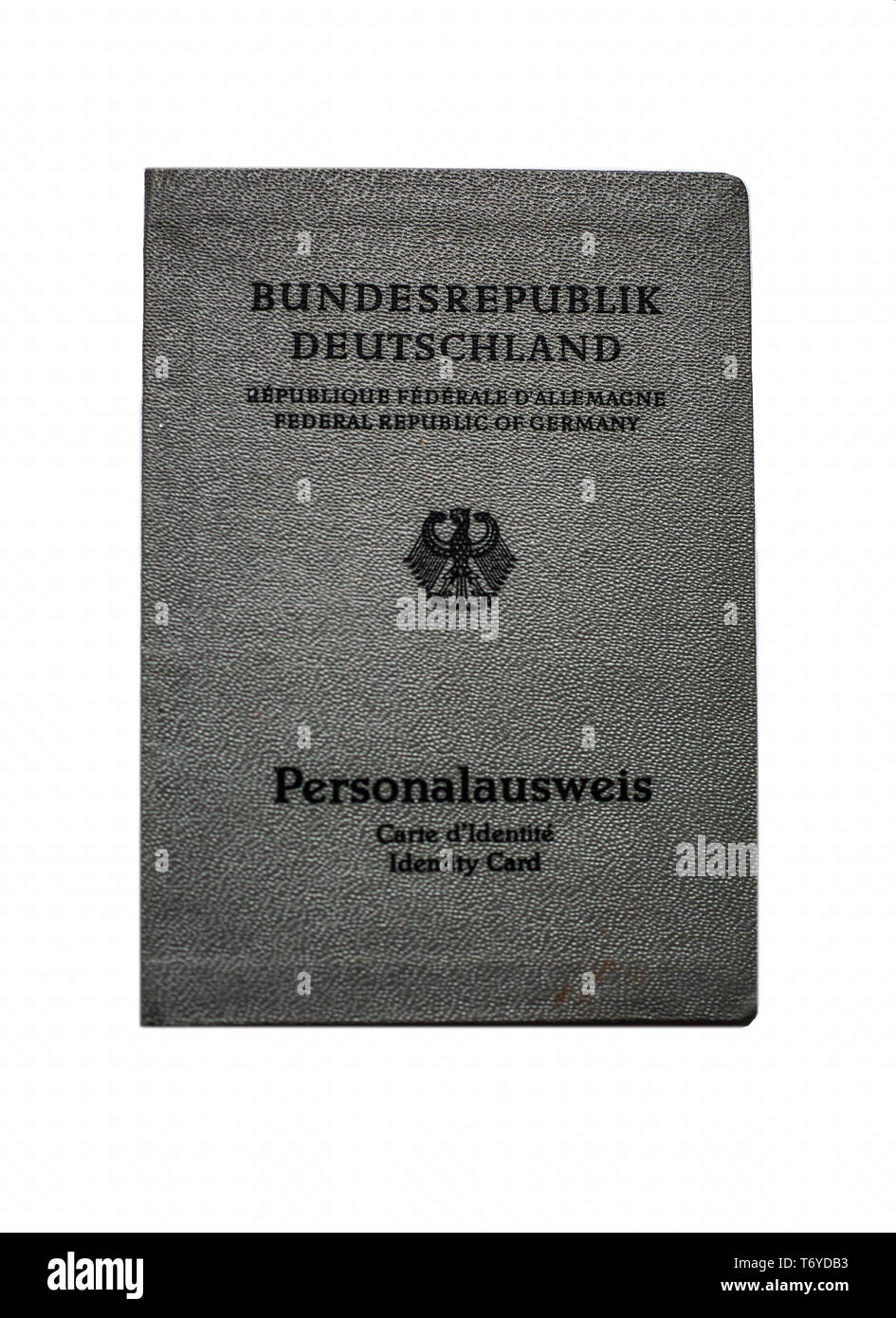 Old German identity card Stock Photo Alamy