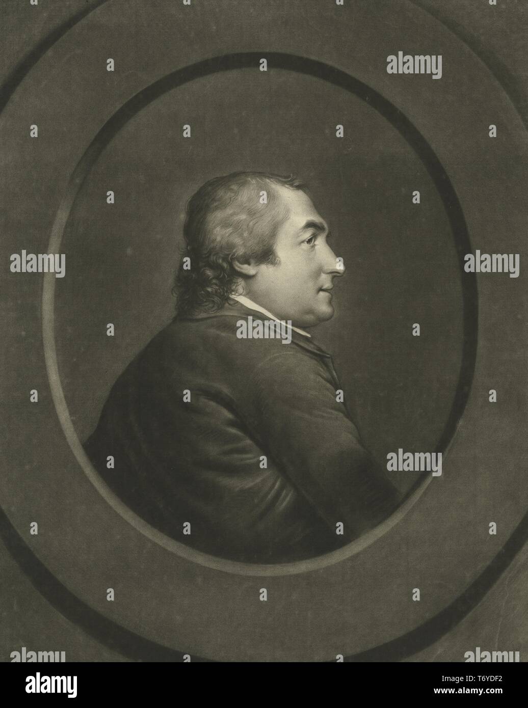 Engraved portrait of Isaac Barre, member of the British Parliament, an Irish soldier, and politician from Dublin, Ireland, 1771. From the New York Public Library. () Stock Photo