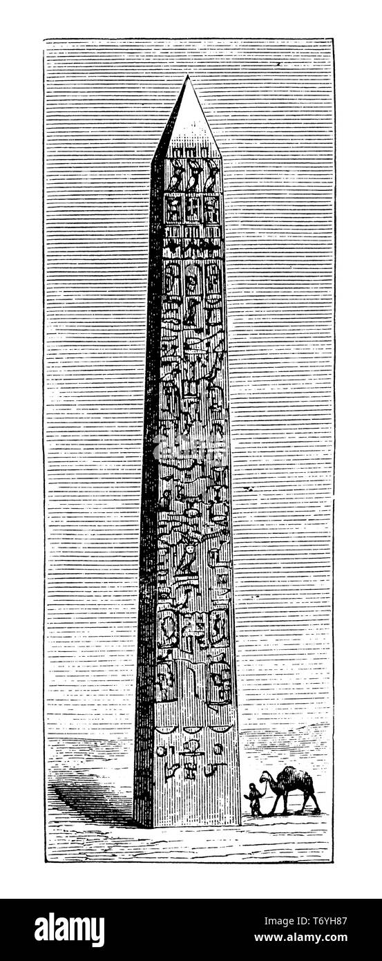 obelisk,   1892 Stock Photo
