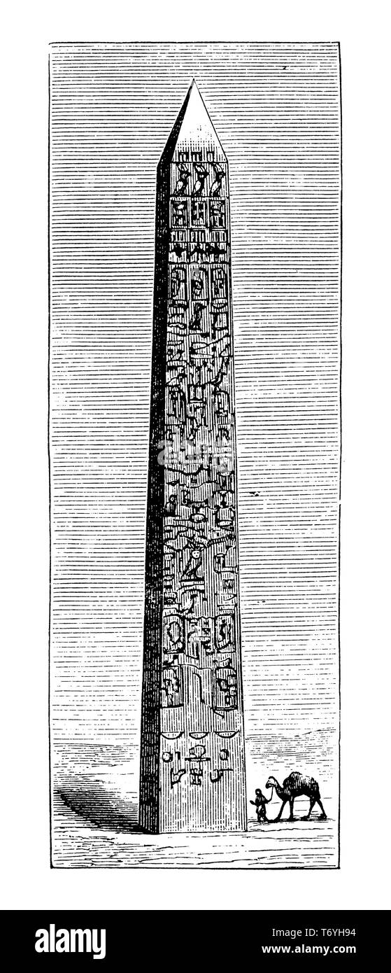 obelisk,   1892 Stock Photo