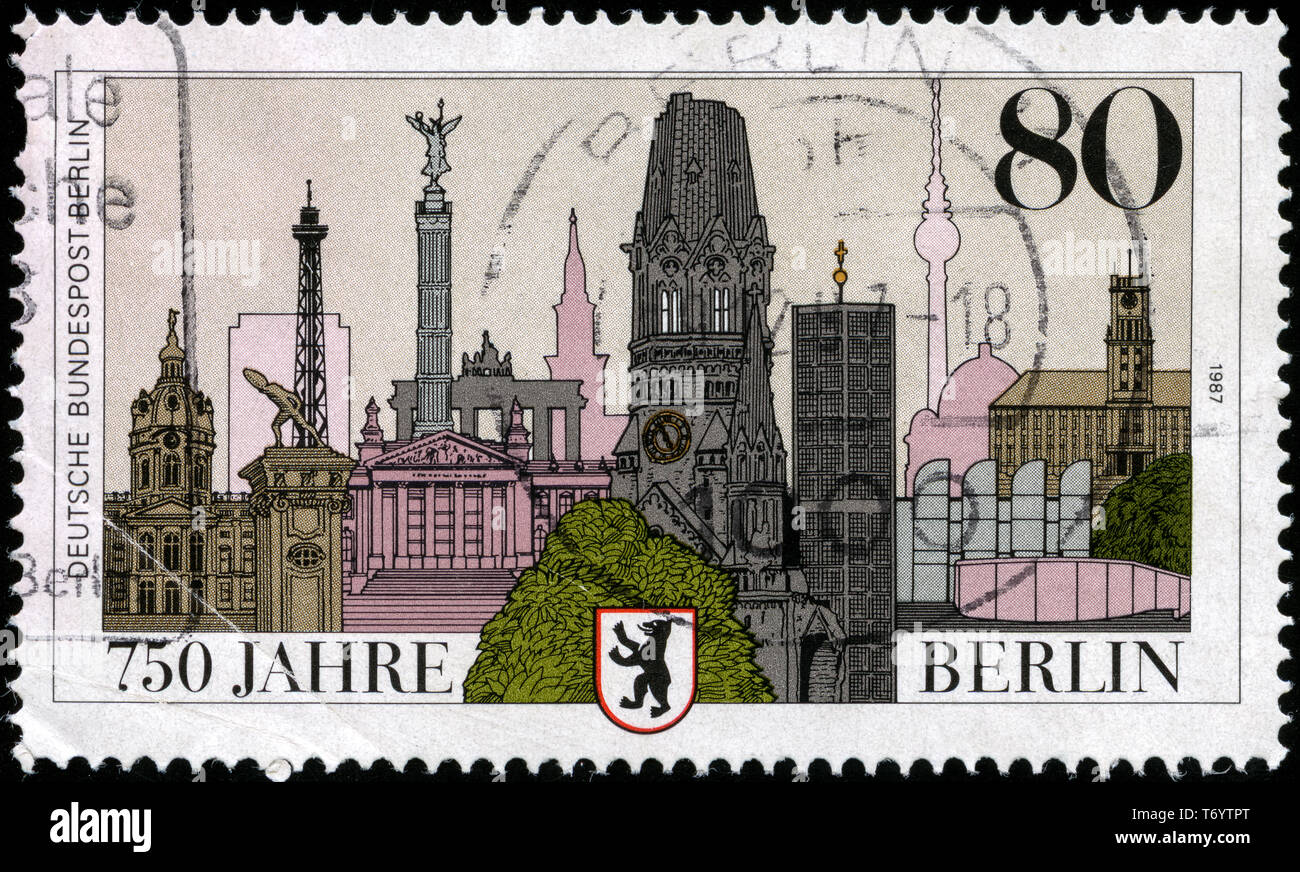 Postage stamp from the Federal Republic of Germany in the 750th Anniv ...