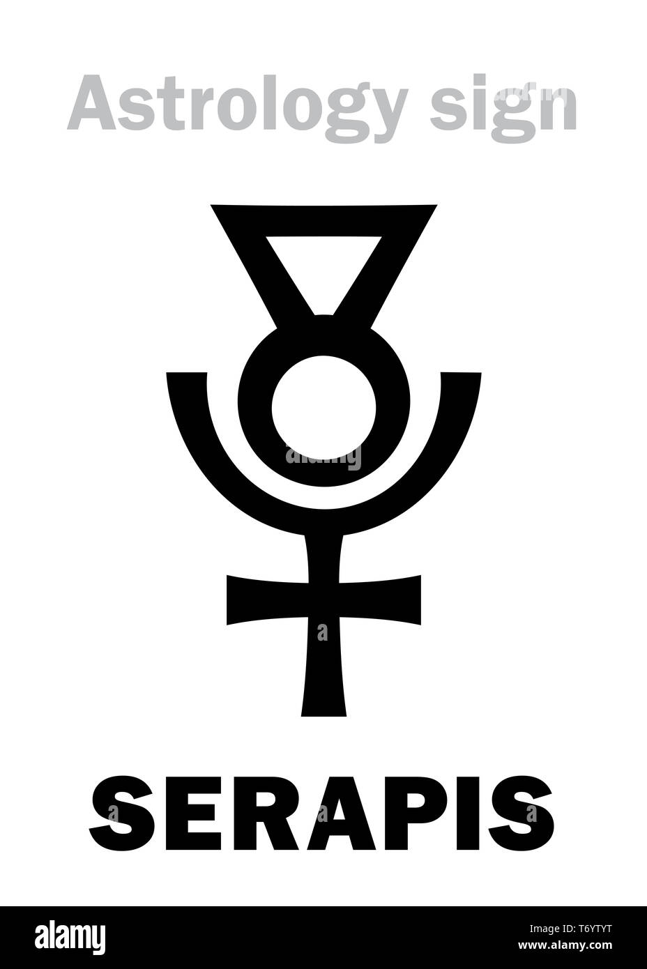 Astrology: SERAPIS (Hellenistic Graeco-Egyptian god) Stock Photo