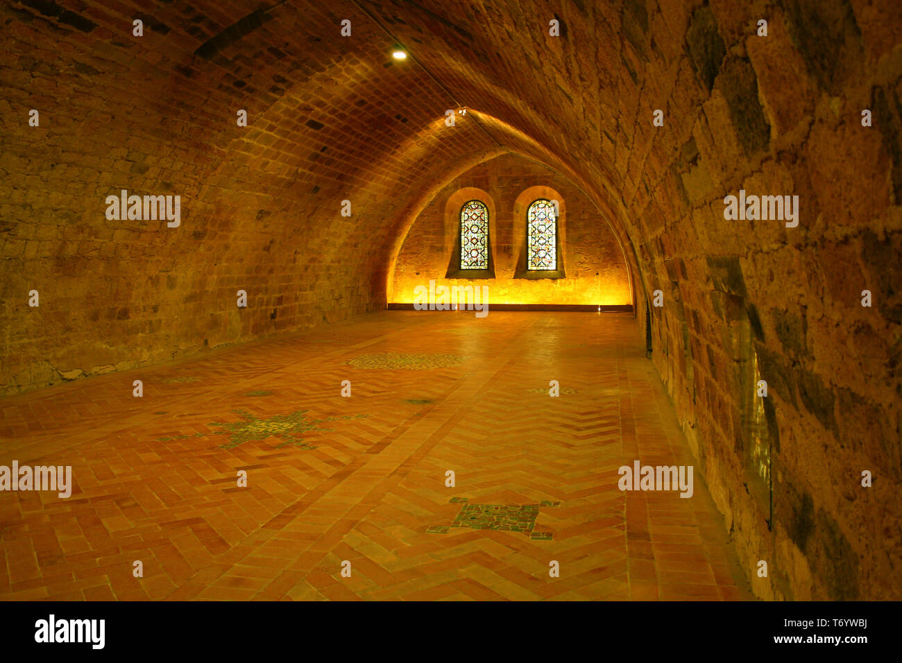 Abbey Fontfroide Narbonne, France Stock Photo