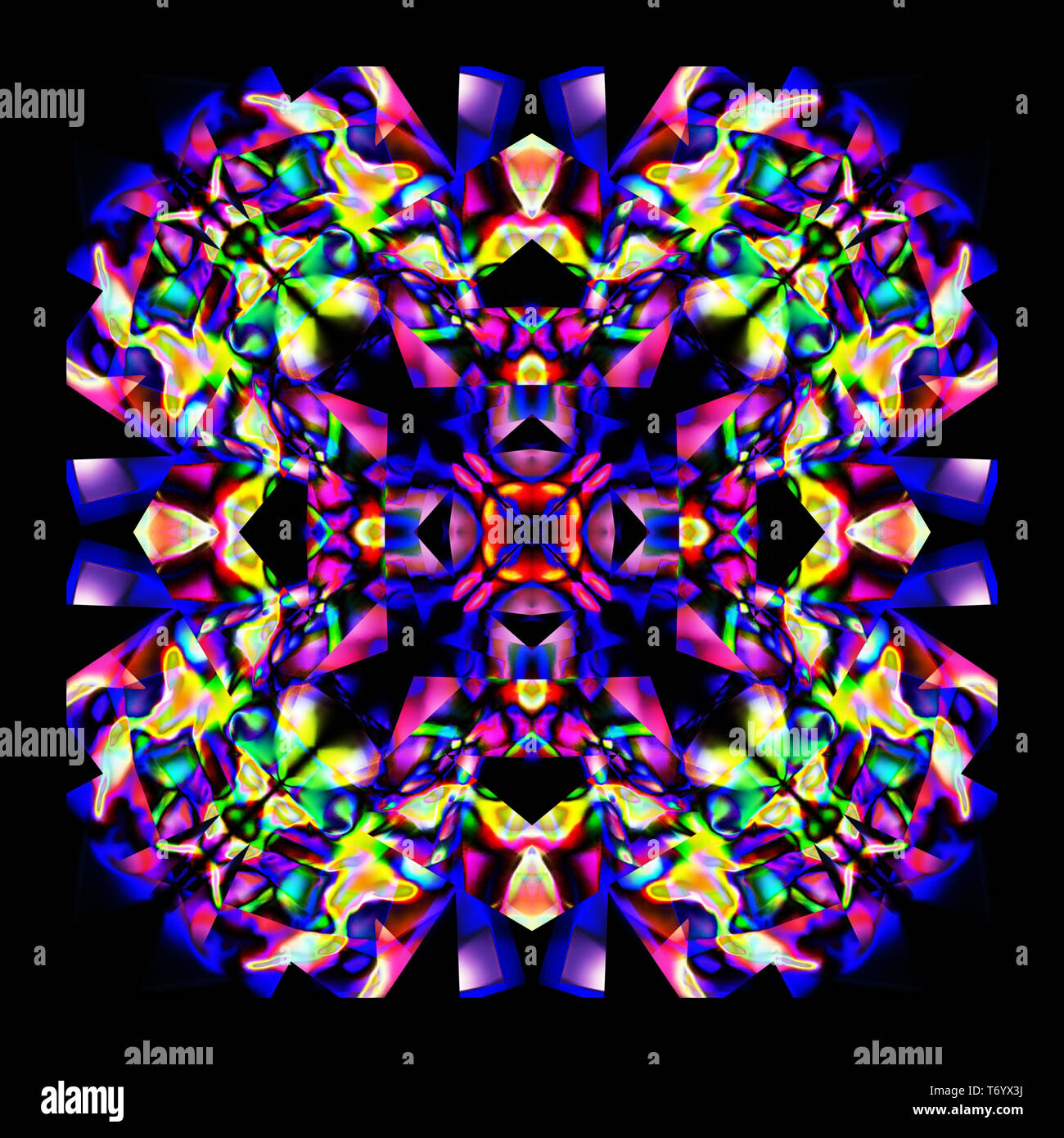 Art abstract design. Vivid, color, mirror pattern Stock Photo - Alamy