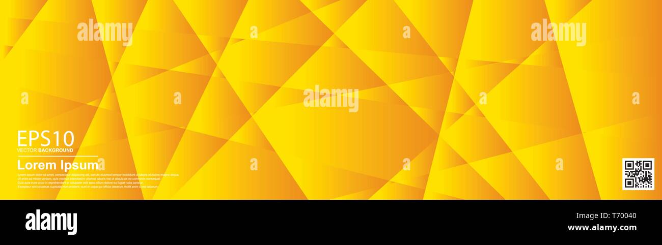 Abstract vector geometric colorful pattern background. Orange / Poster, banner template. Stock Vector