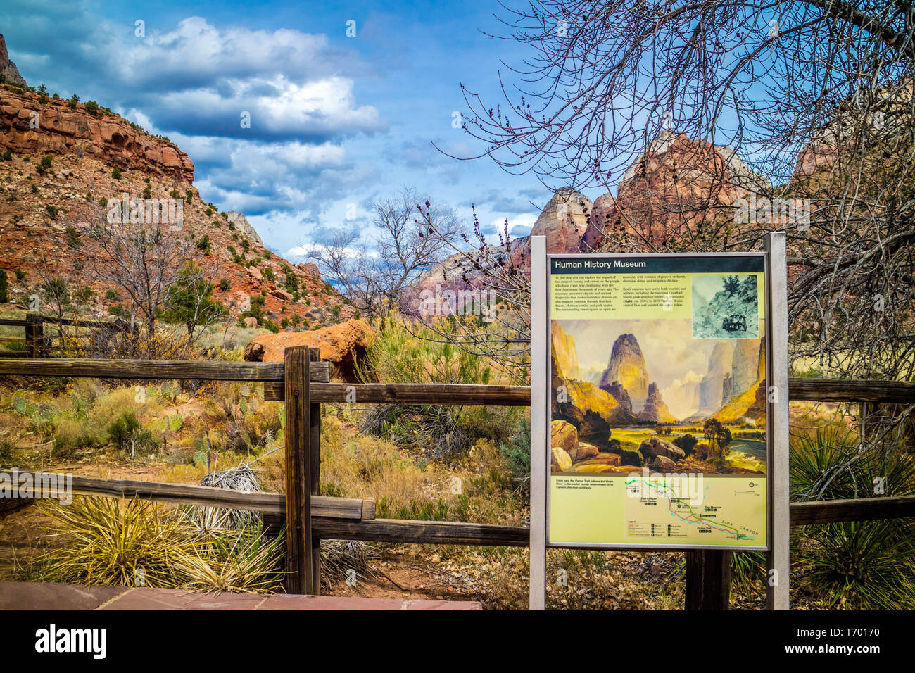 Zion National Park, UT, USA March 18, 2018 The Human History Museum