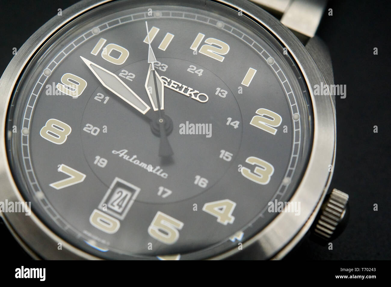 detail shots of the seiko neo sport - srpc85k1 Stock Photo - Alamy