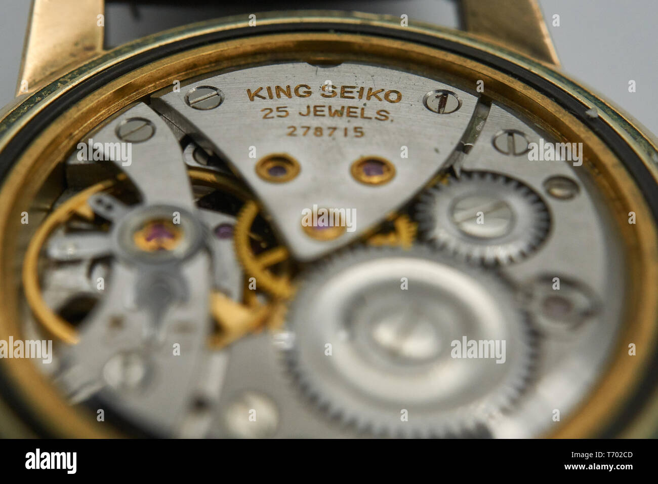 detailed images of the first model of a king seiko Stock Photo - Alamy