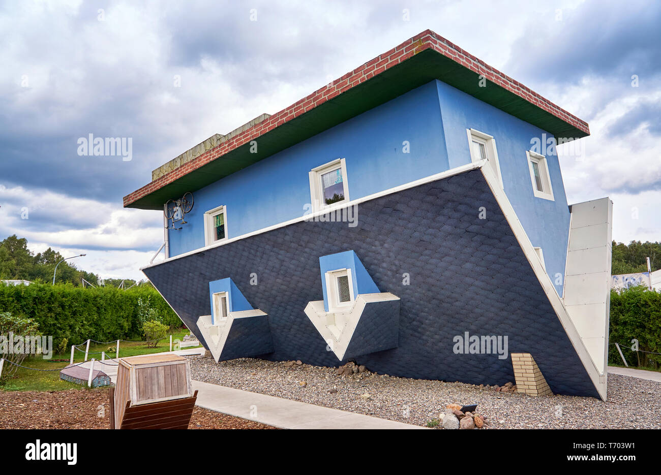 Upside Down House Germany Stock Photos Upside Down House Germany