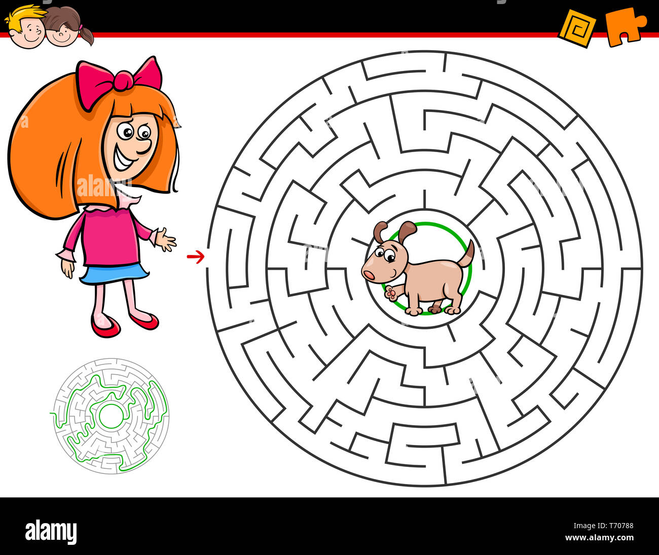 https://c8.alamy.com/comp/T70788/cartoon-maze-game-with-girl-and-puppy-T70788.jpg