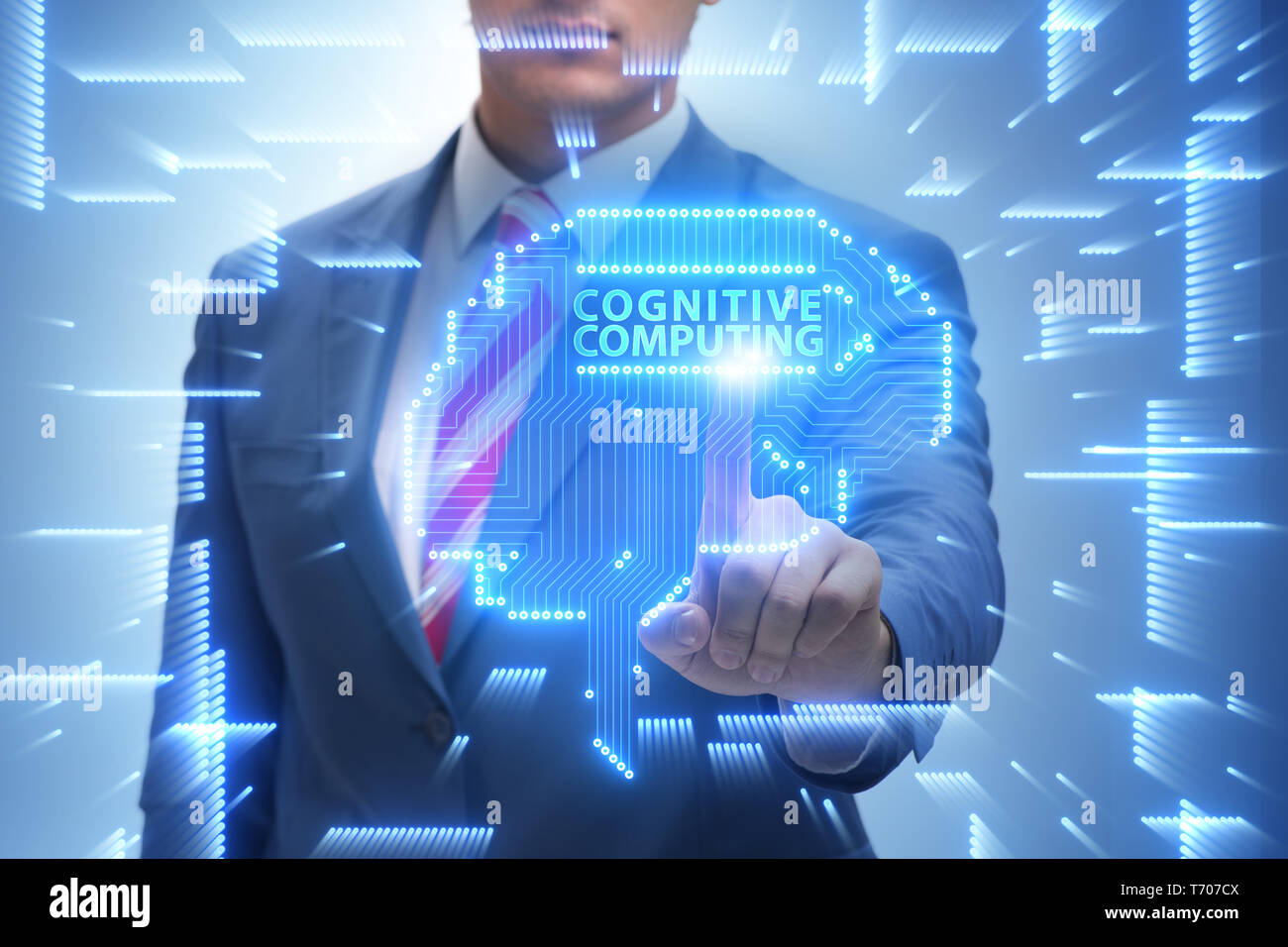 The cognitive computing concept as modern technology Stock Photo - Alamy